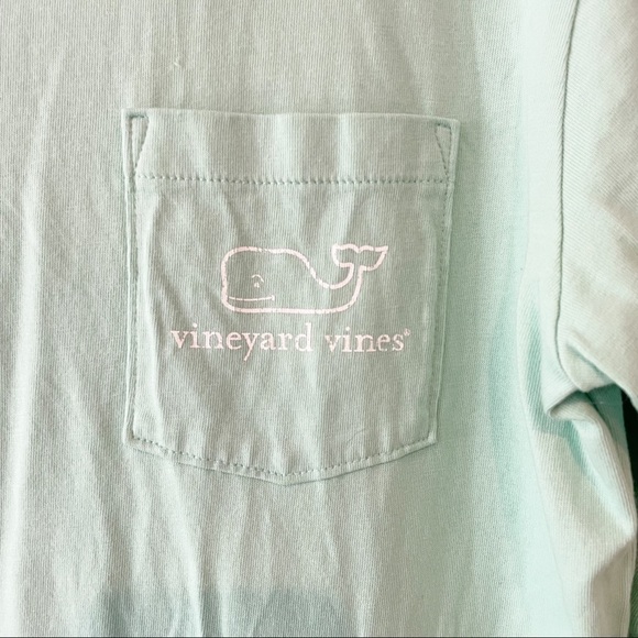Vineyard Vines Teal Whale Long Sleeve - Picture 3 of 7